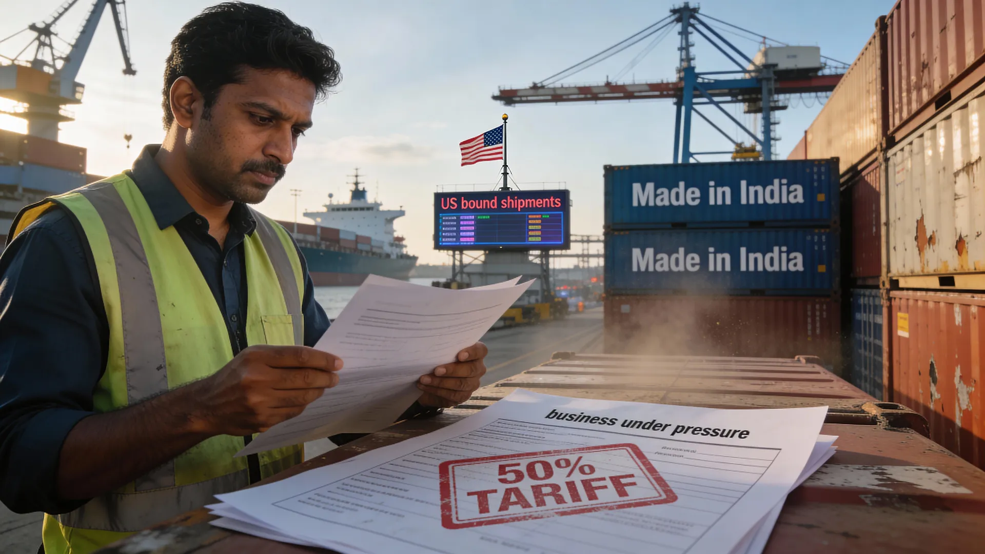 Indian exports under 50% US tariff: Companies keep prices down but lose shipments