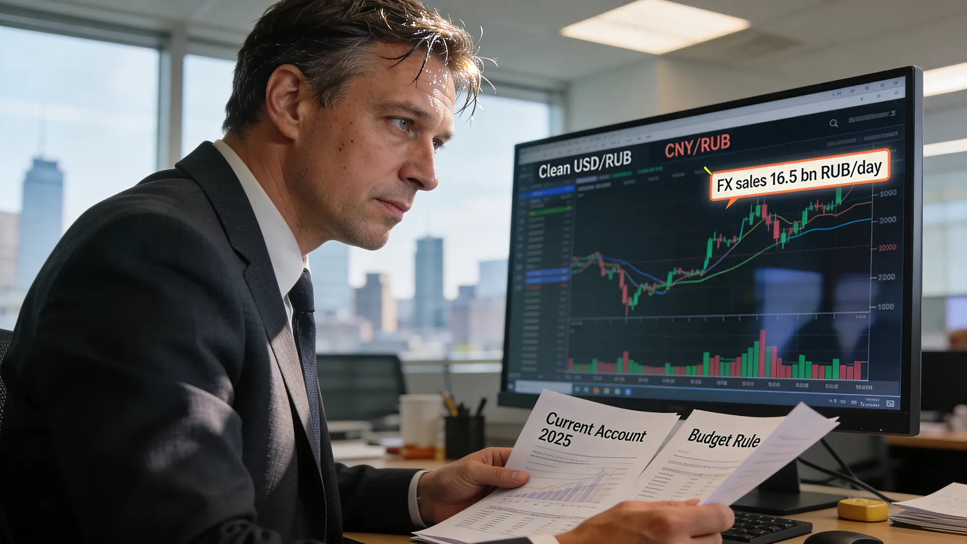 A strong ruble is supported by currency sales and budget settings