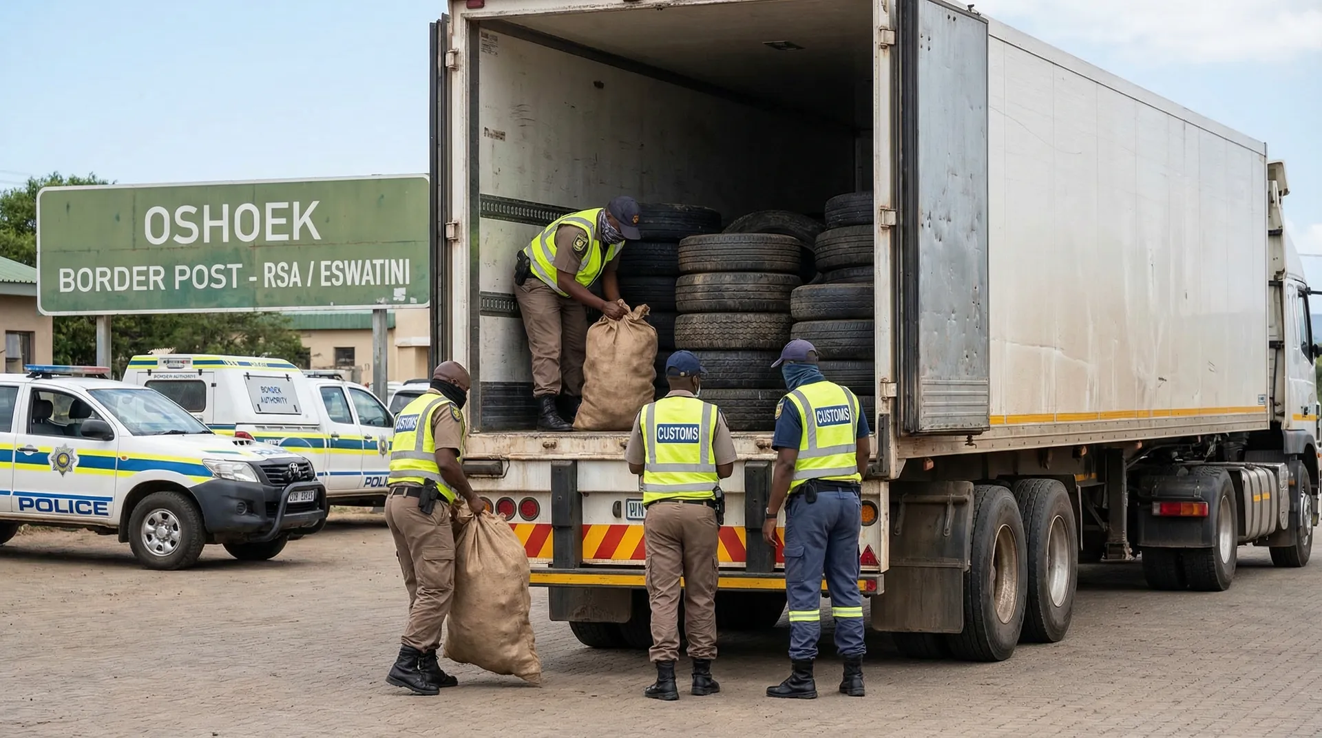 South Africa tightened control: cargo with 671.5 kg of cannabis and 916 tires was detained at Oshoek