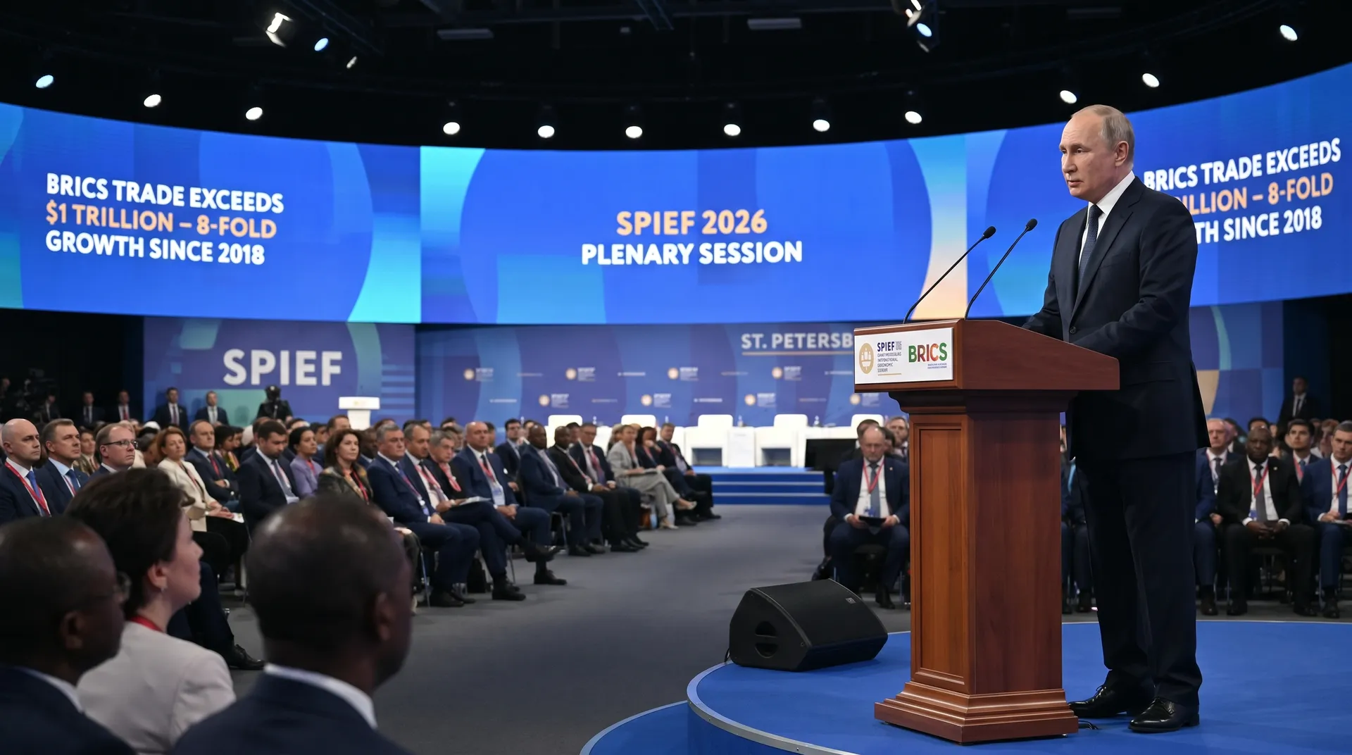 Putin at SPIEF: BRICS trade turnover exceeds $1 trillion