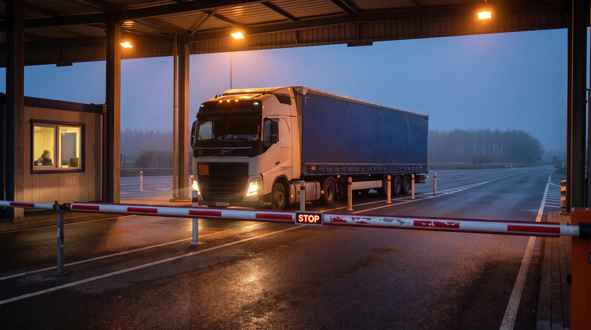 A truck with debts for roads will not be released from Russia