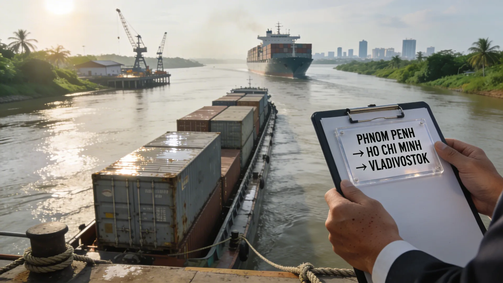 FESCO connects Cambodia and Russia: 12 days to Vladivostok, 32 days to Moscow