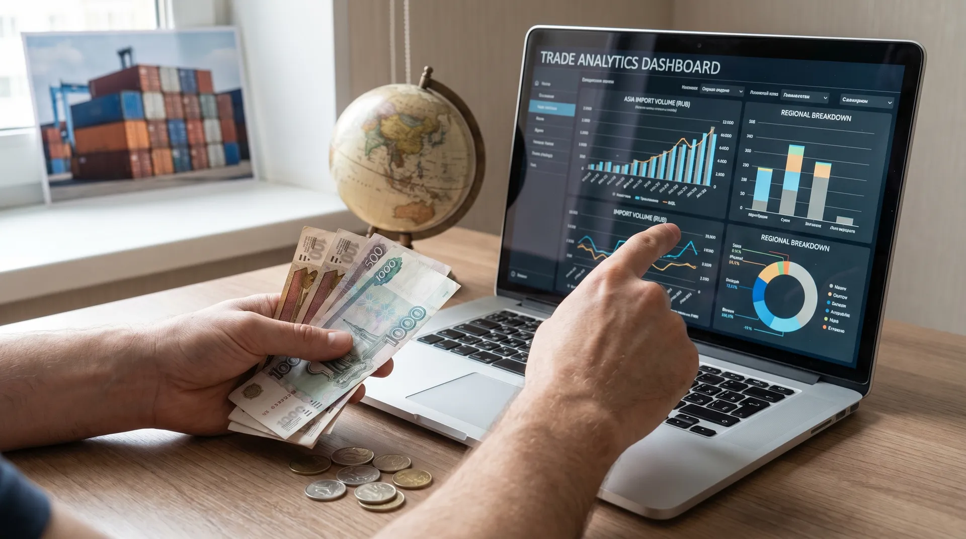 The ruble took 54% of the payments for imports from Asia