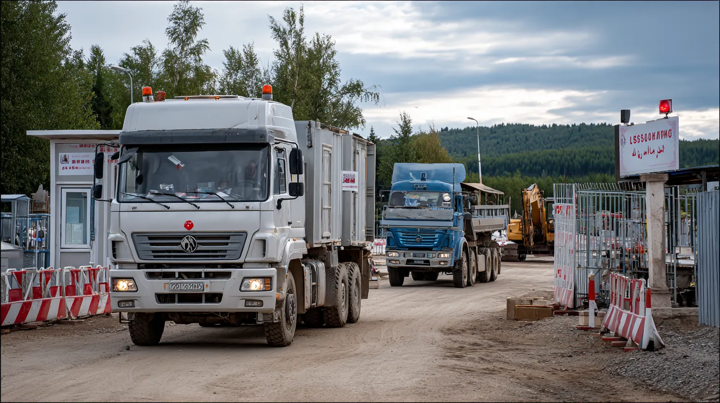 A new checkpoint for an underwater gas pipeline project has been opened on the border with China.