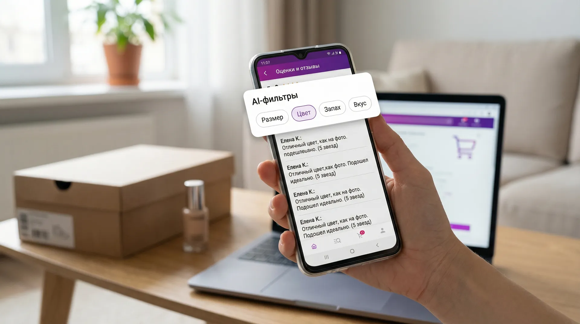Wildberries has enabled AI filters for reviews: search by “size“ and ”color"