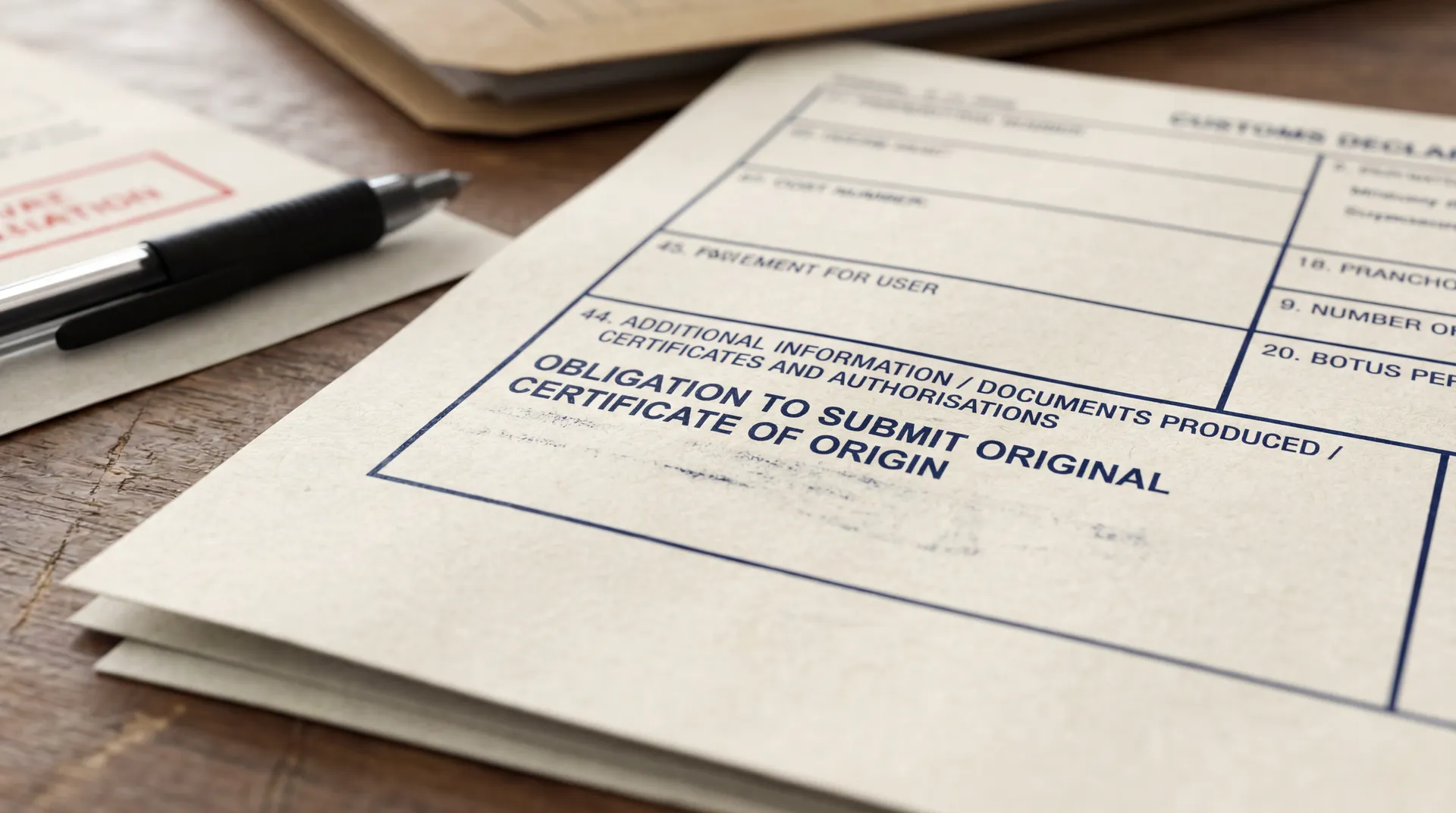 Starting in 2026, a mandatory note on the provision of the original certificate of origin will appear in the declaration.