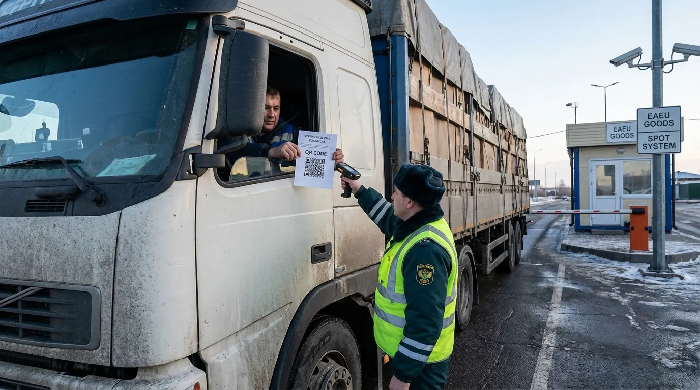 Starting from April 1, 2026, a SPOT will be introduced: trucks will not be allowed to pass without a QR code