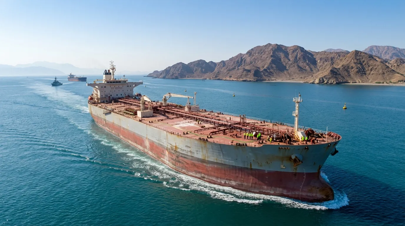 Tanker freight through the Strait of Hormuz jumped by 600%