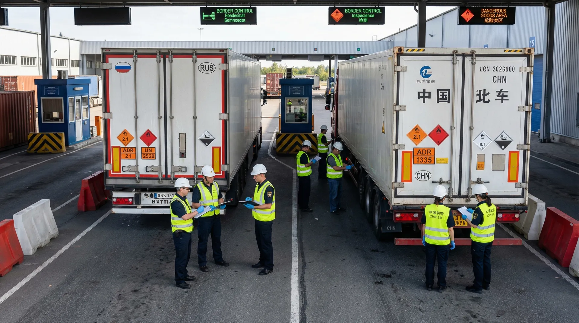 Russia and China have dramatically expanded the list of dangerous goods for road transport