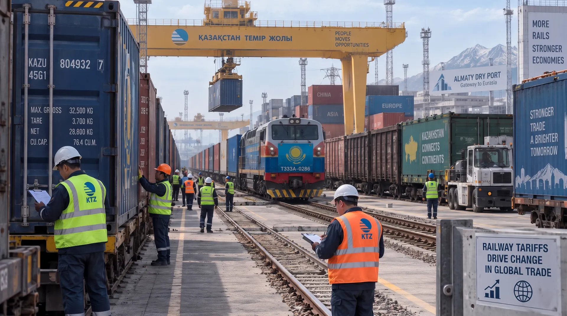 Kazakhstan raises railway tariffs by 23-24% from September 21, 2026