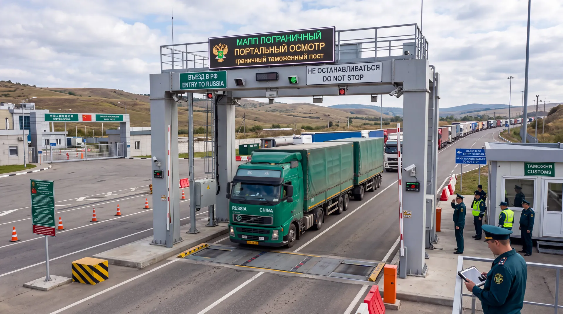 A portal scanner for trucks without stopping has been launched at MAPP Pogranichny