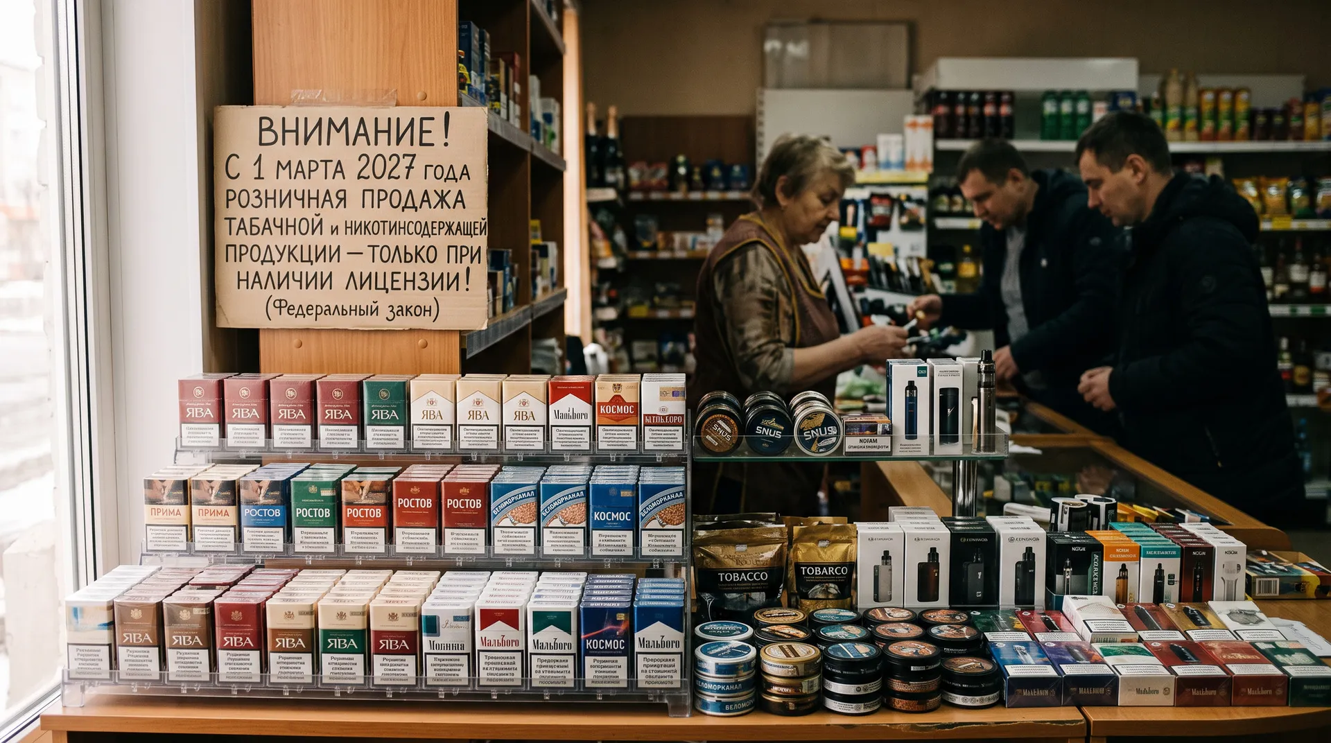 Tobacco sales license: mandatory from March 1, 2027