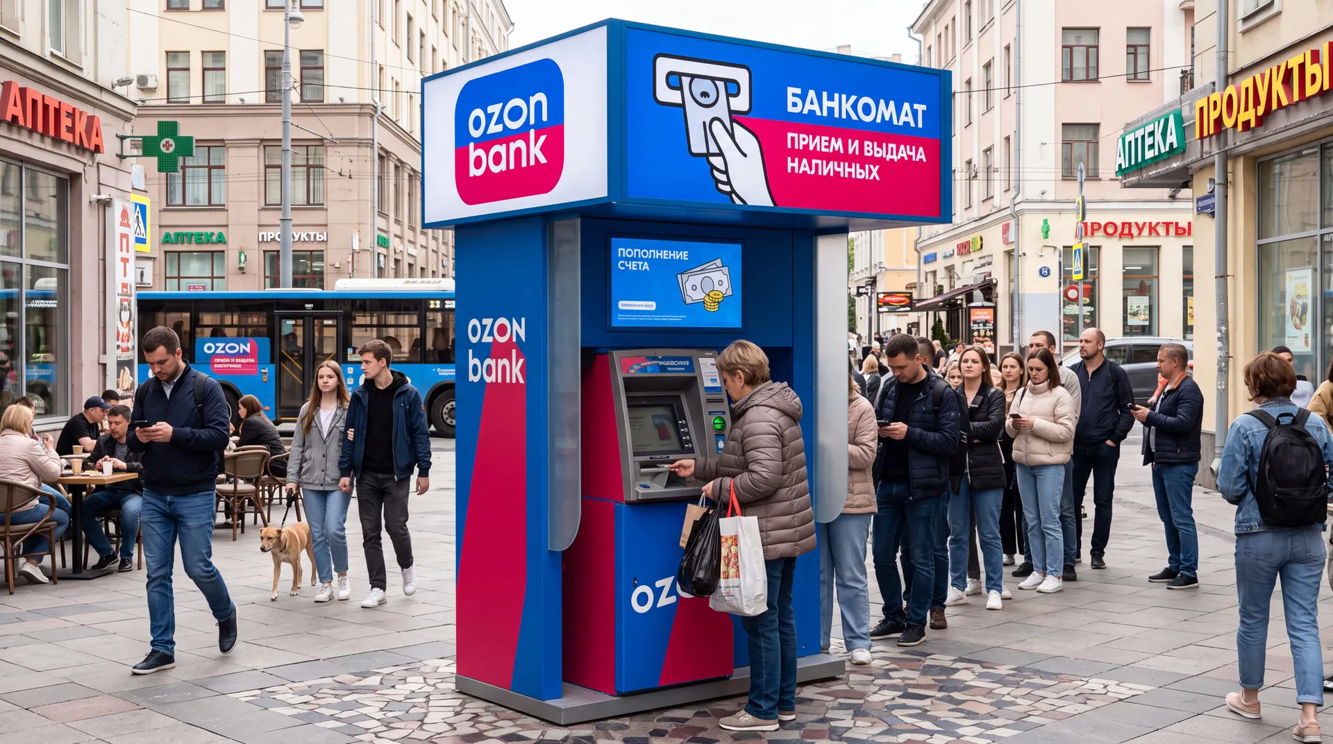 Ozon has launched cash payments through Ozon Bank ATMs
